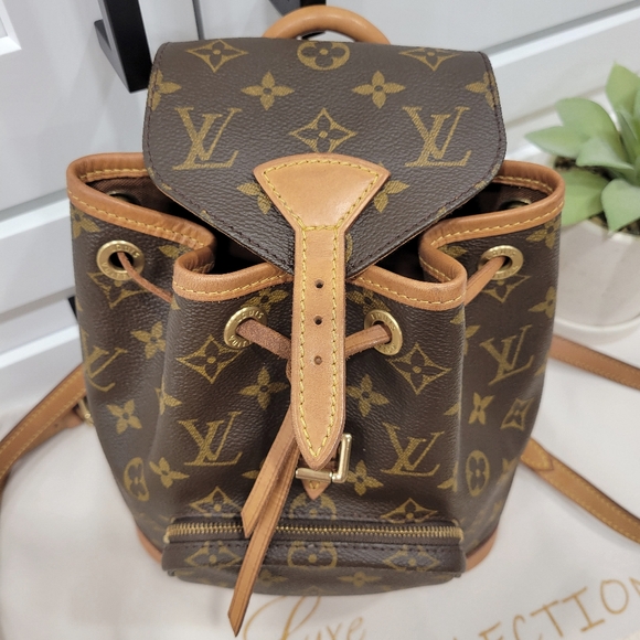💕DISCONTINUED Very Rare Backpack LOUIS VUITTON Montsouris MINI Monogram - Picture 2 of 16